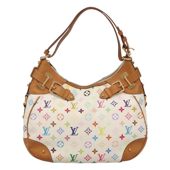 LOUIS VUITTON Monogram Multicolor Greta Hand Bag White M40195 - Picture 13 of 16